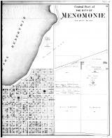 Menomonie City - Central Part - Right, Dunn County 1888